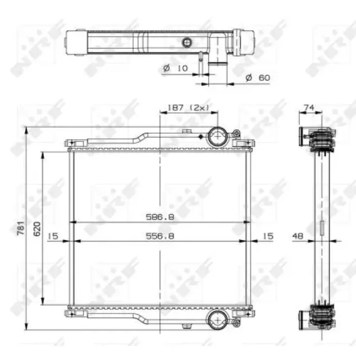 Motor Radyatoru Renault Midlum 06 > | NRF 509767 | OEM 7420809769