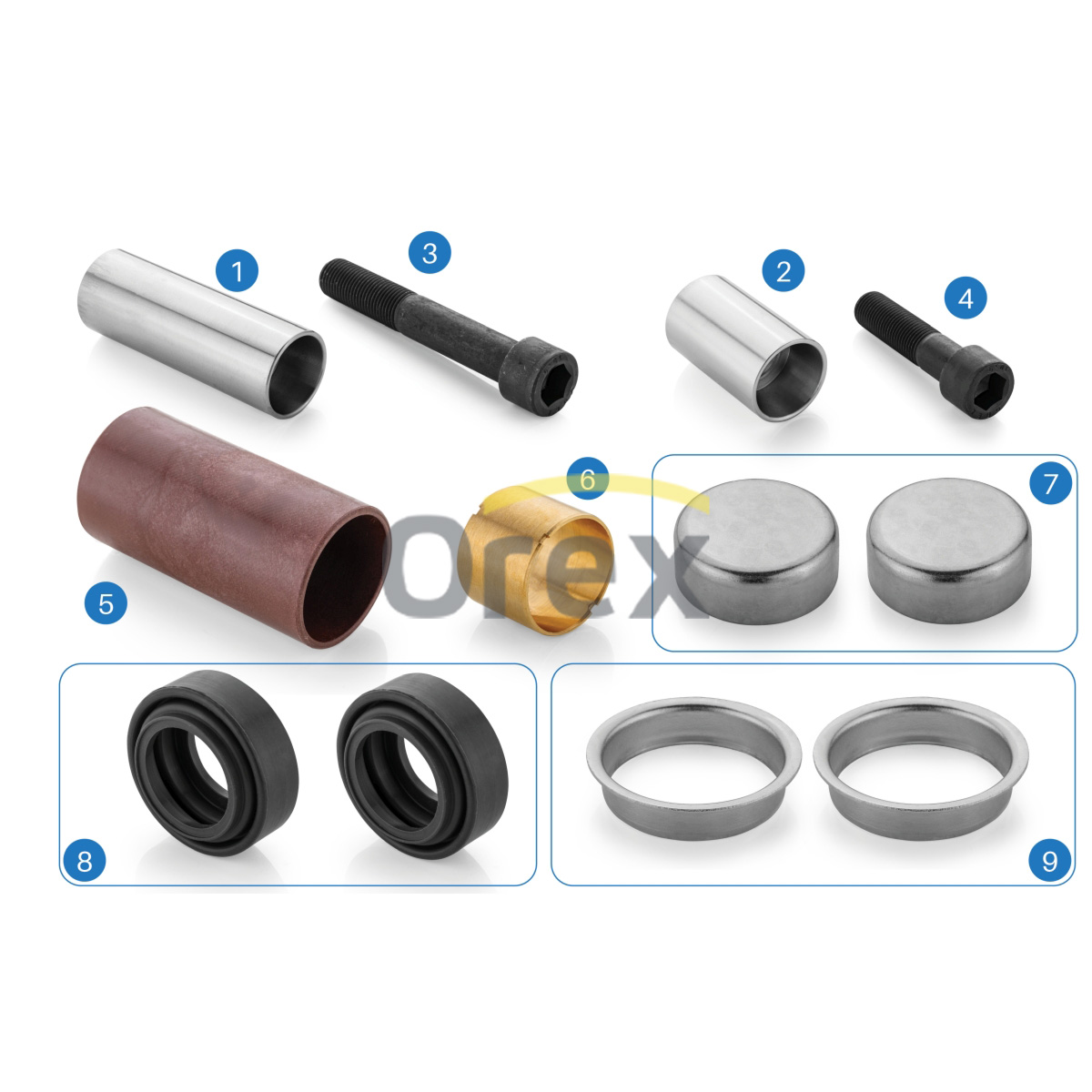 Kaliper Perno ve Keçe Tamir Takımı (Arka) | OEM 3092255