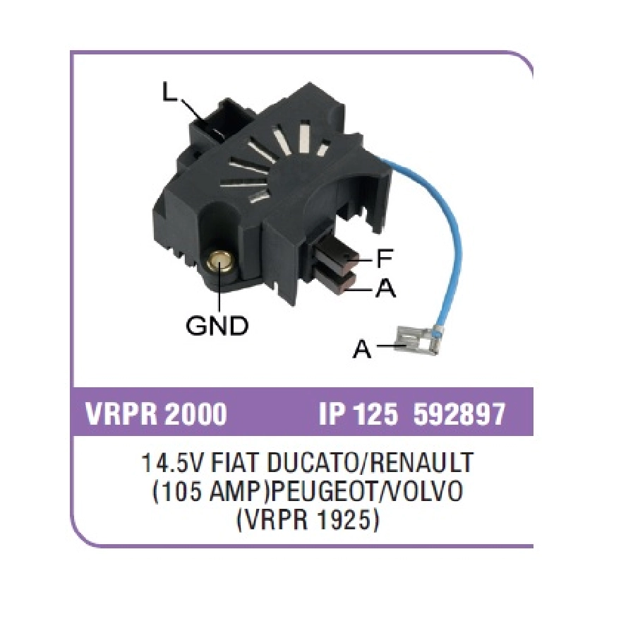 Konjektör Valeo Tip 12V - Fiat Ducato, Renault Toros Peugeot, Volvo ( Tek Kablo ) | OEM VRPR2000