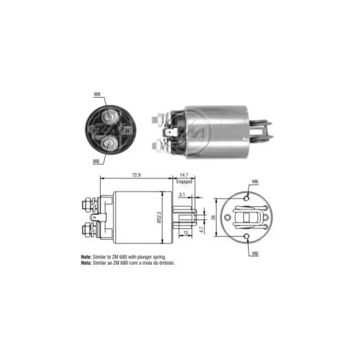 Mars Otomatigi 12V Nissan Bluebird Maxima Sunny Isuzu | ZM 0581 | OEM 23343N3300 23343N3301 31204634005