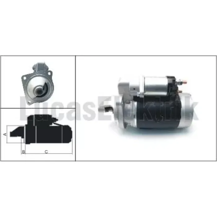 Mars Motoru 12V 3,5KW 9 Dis Turk Traktor | LUCAS 619 240 95 | OEM 500333269 500338953 88205005 4807373 4728682 82980757 84224935 87376491 2022506 2022507 4169093