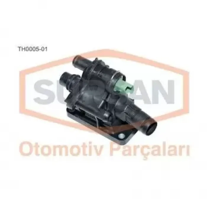 Termostat Yuvasi Komple Partner II P307 YM P206 Expert III P207 P308 P407 C4 C5 II Jumpy III C3 II Berlingo II C4 Picasso Xsara Picasso C3 DV6 (1,6HDI 8V) Focus - C Max 1.6TDCI 03> Volvo S40 - V50 - C30 - S80 - V70 | SUPSAN TH0005-01 | OEM 3M5Q