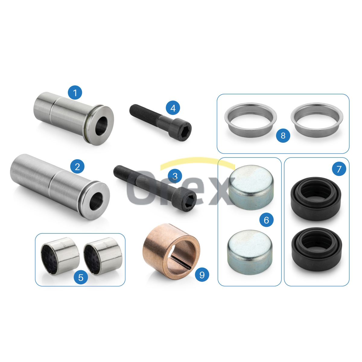 Kaliper Perno ve Burç Tamir Takımı Meritor | OEM MCK1254