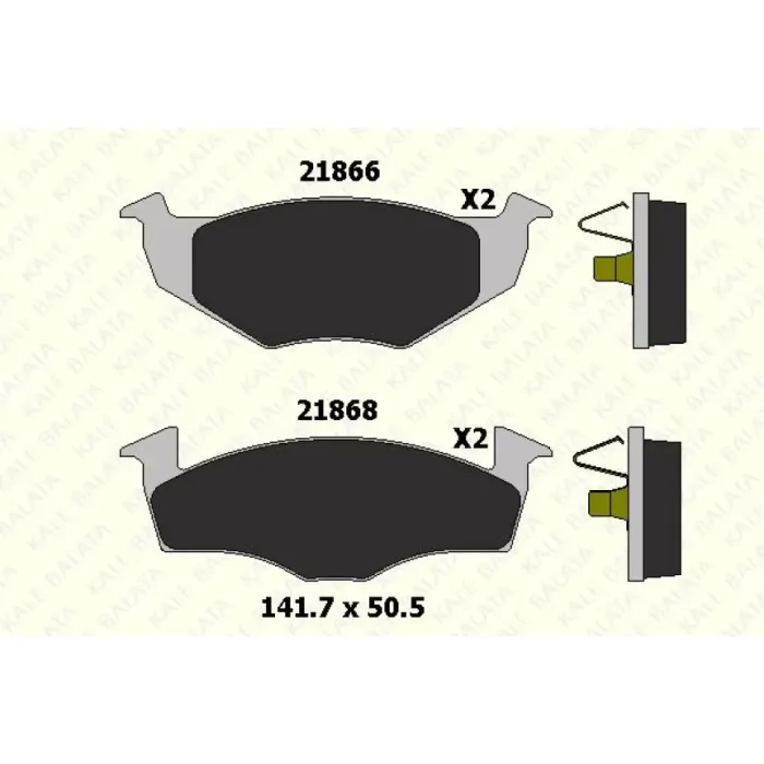 On Fren Balatasi Polo / Classic 1.4 1.6 95>01 Ibiza 96>02 Cordoba 96>02 | KALE B 21866 153 05 ANS | OEM 1H0698151B