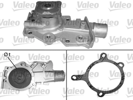 Devirdaim Su Pompasi Escort V / VI / VIII 1,6 16V / 1,8 16V 92>00 Fiesta III 1,6 16V / 1,8 16V 92>95 | VALEO 506284 | OEM 928X 8591 A1B 1517728 1517728