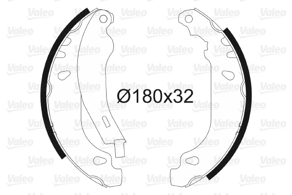 Arka Fren Balatasi Pabuclu P306 Sedan / Hb Xsara 1,4 1,6 1,8 1,8D 1,9D 1,5 Dizel (97 00) Olcu: (180 * 30) | VALEO 562084 | OEM 4241.G3 4241.G3 4241.L4 95659470 4241.L4 95659470