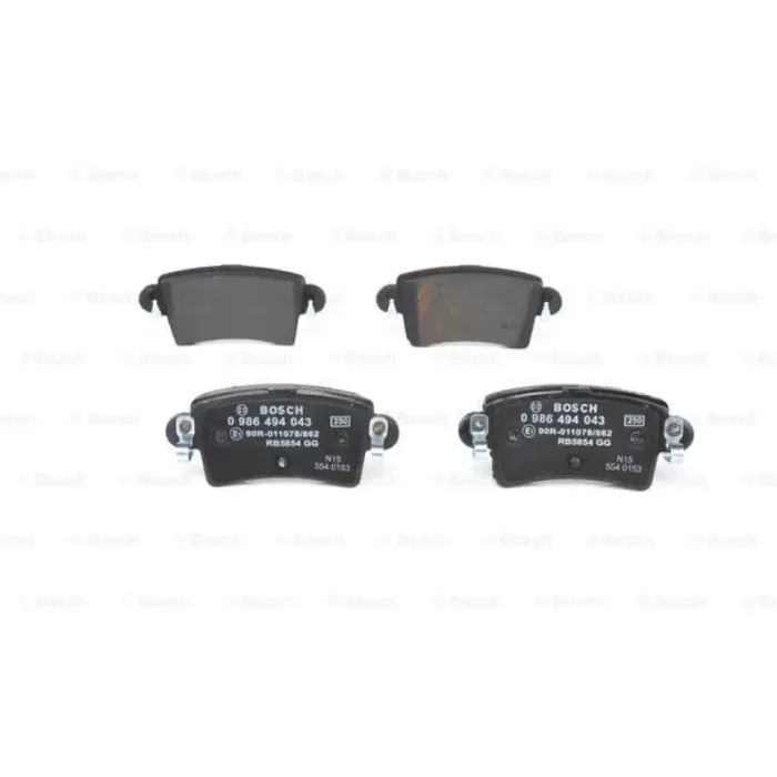 Arka Fren Balatasi Master II Movano 1.9 / 2.5D / 2.8DTI Tum Modeller (01 ) | BOSCH 0986494043 | OEM GDB1470 GDB1470 086TB2401 4403467 7701206763 1605982 086TB2401 4403467 7701206763 1605982