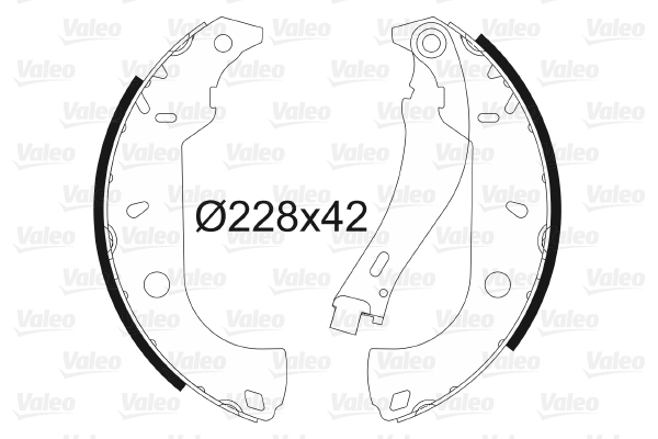Arka Fren Balatasi Pabuc Tempra Sw Marea Weekend 96> | VALEO 562585 | OEM 0060810038 0060810038 5888453 60810038 5888453 60810038