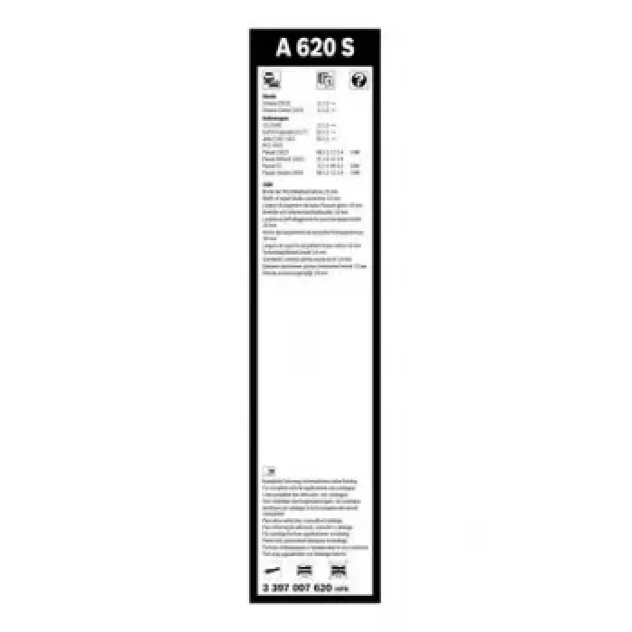 Silecek Supurgesi 600 / 475MM Skoda Golf VI Jetta IV Passat Octavia 12> | BOSCH 3397007620 | OEM 3AB955425 3AB955425 3AB955426 3AB998002 3AB955426 3AB998002