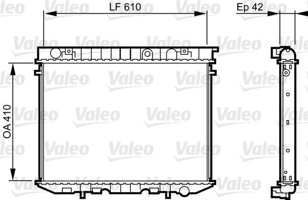 Radyator Opel Frontera | VALEO 734353 | OEM 6302020 91153279
