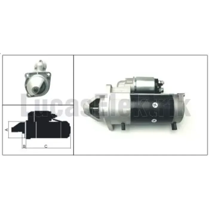Mars Motoru 24V 4,0KW 9 Dis Deutz Fahr (Khd) | LUCAS LES0319
