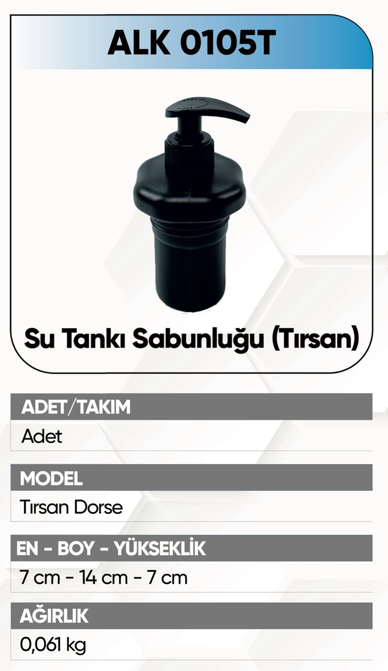 Alkotek Tırsan Modeli Sabunluk