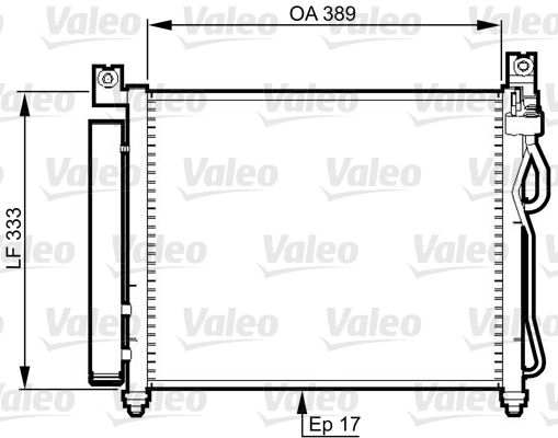 Klima Radyatoru Kia Picanto 1.0 1.1. 2004-2008 | VALEO 814346 | OEM 9760607000 9760607200