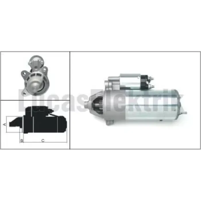 Mars Motoru 12V / 2,2KW / 10DIS Ford Escort 3 / 4 / 5 / 7 | LUCAS LES0090