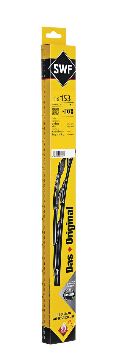 Silecek Supurgesi Swf On Sol (650MM) V-Class 638/2 99>03 Vito 638 97>03 | VALEO 116153 | OEM A6388201045