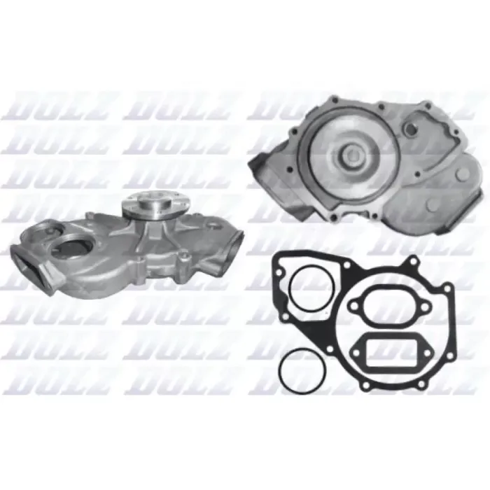 Devirdaim Su Pompasi Komple Contali Roterdarli Mercedes OM457, 403, 304 | DOLZ M669 | OEM 4572000501 4572002701 4752007001