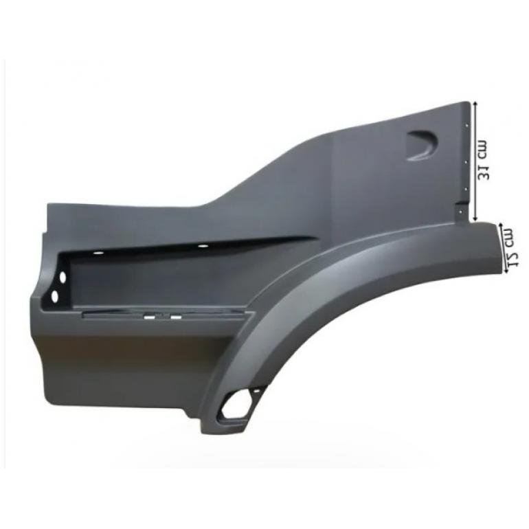 Basamak Komple Actros MP4 Sol Geniş Yanak Delikli | OEM 9616661402