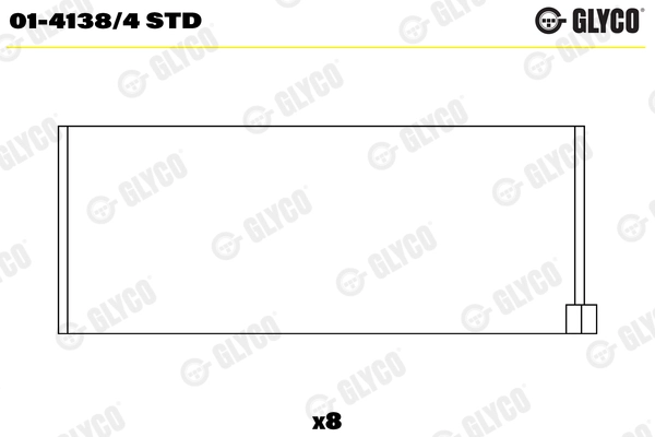 Kol Yatak Std Clio Megane Scenic / Solenza Sandero / Juck Qashqai 1.4 - 1.6 8V K7M, K7J | NE 181038000900 | OEM 7701474892