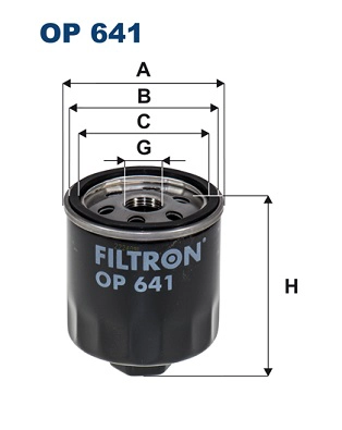Yag Filtresi Bora Caddy II / III Golf III / IV / V / VI Polo Vento A2 Altea Cordoba Ibiza II / III / IV / V Inca Leon Toledo II Fabia Felicia I / II Octavia Roomster 1,4 / 1,6 93>> | FILTRON OP 641 | OEM 030115561E 030115561E 030115561F 030115561AN