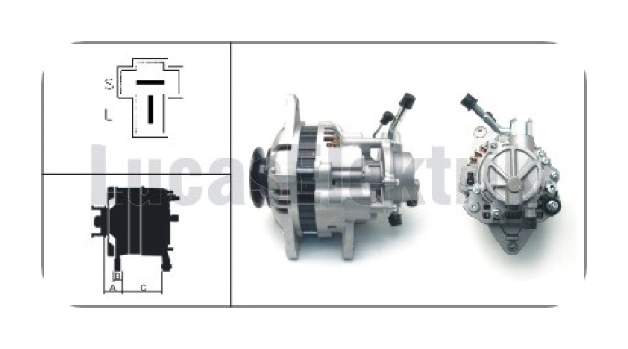 Alternatör 14V, 75A, V P. Mitsubishi L300 2.5D Unipoint ALTV039 Remark ALT910 ( M8 Civata ) Tek Kasanak | OEM LEA0646