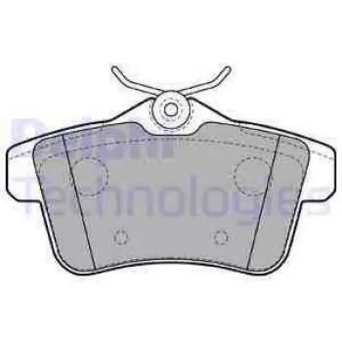Arka Fren Balatasi P308 Rcz C4 2 DS4 P3008 P5008 P508 1,6GTI / 1,6HDI / 2,0HDI 07 / 10> | DELPHI LP2180 | OEM 4254.35 4254.44 4254.46-160868168