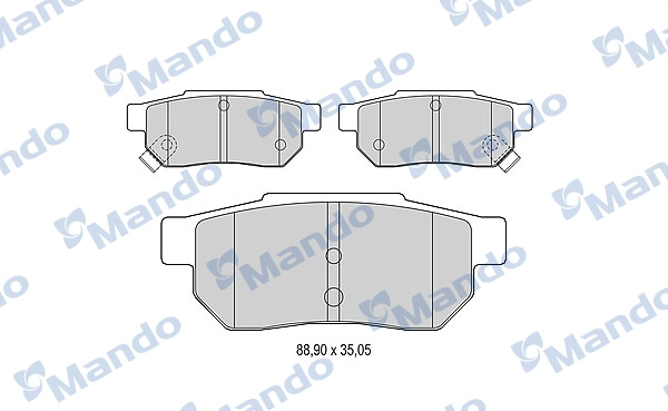 Arka Fren Balatasi (Disk Icin) Honda Civic 1996-2000 Jazz City 2002-2010 | MANDO MBF015531 | OEM 43022SF1S01
