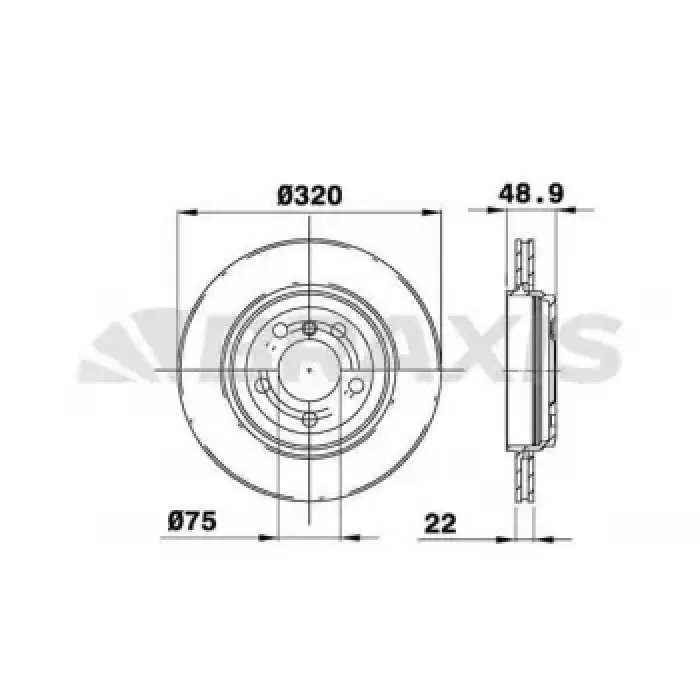 Fren Diski Arka Havali Bmw E46 99>05 | BRAXIS AE0338 | OEM 34216864052