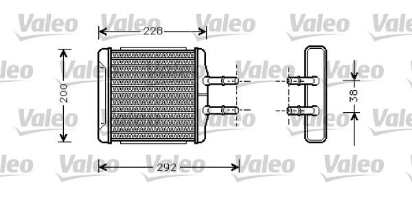 Kalorifer Radyatoru Lanos 96>00 | VALEO 812335 | OEM 96231949