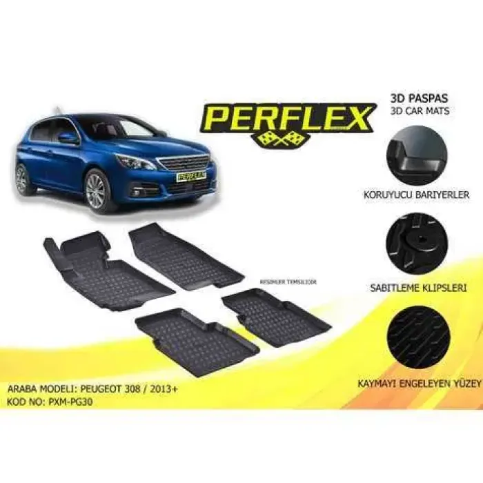 Paspas 3D Havuzlu 10-Mat 308 13> | PERFLEX PXM-PG30