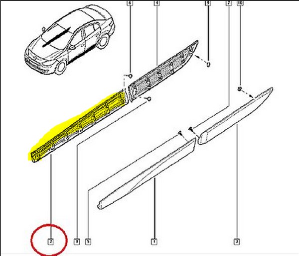 Kapi Bandi (Citasi) On Sag Fluence | PLEKSAN 3812 | OEM 801860015R