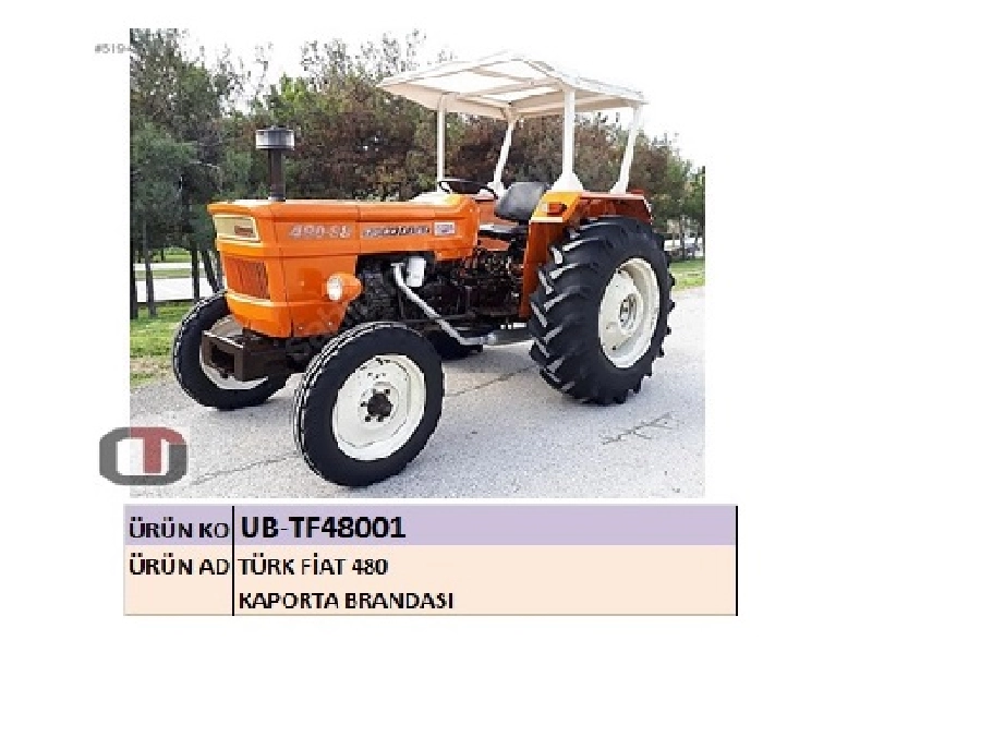 Branda Kaporta Traktör - Kamuflaj Türk Fiat 480 | OEM UBTF48001