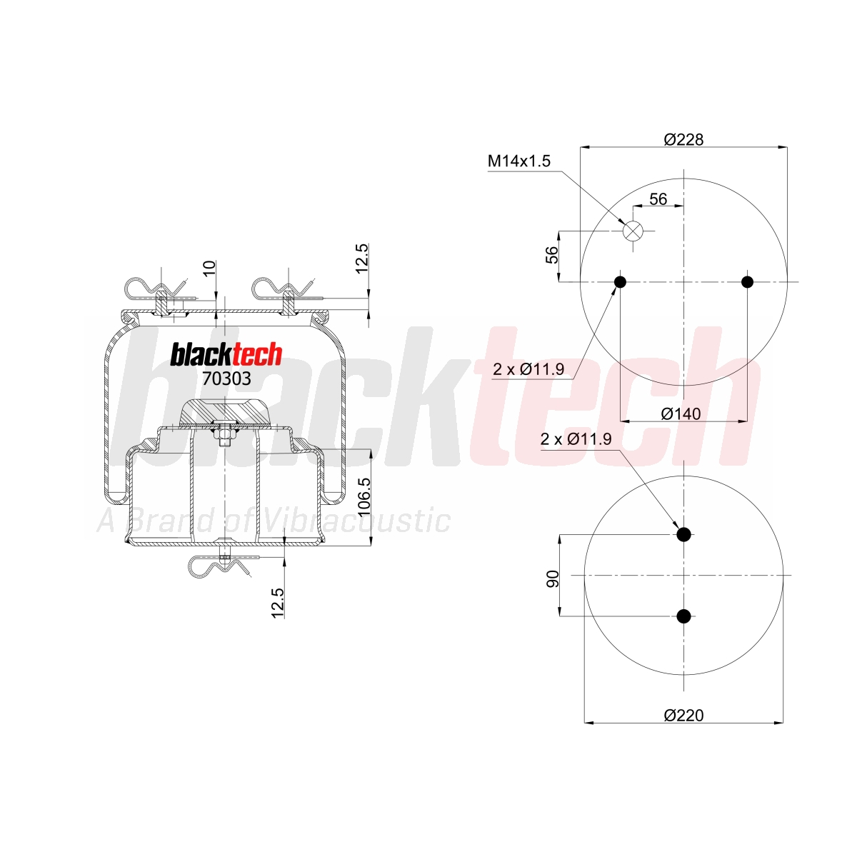 Körük Komple Metal Pistonlu | OEM 1440303
