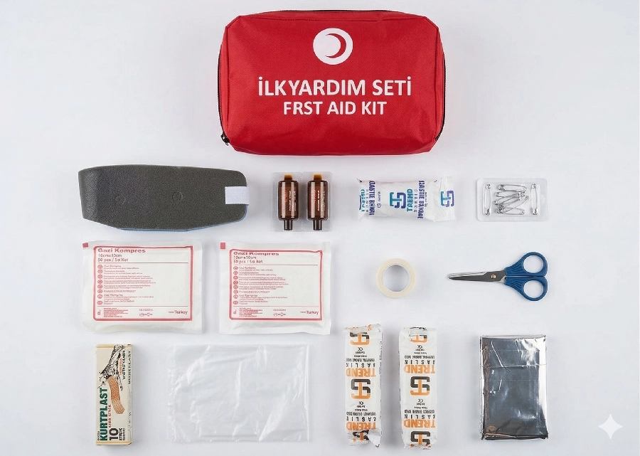 İlk Yardım Seti Lux Ecza Çantası Boyunluklu | OEM ITH-ECZ001