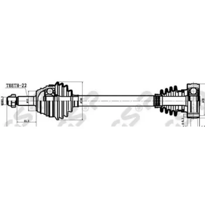 On Aks Sol Polo 1,4 94>01 | GSP 261007 | OEM 6N0407271 6N0407271 JZW407449EX JZW407449EX