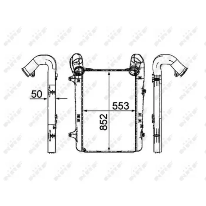 Turbo Radyatoru DAF XF105.410 05 > | NRF 30200 | OEM 1677327 1691392