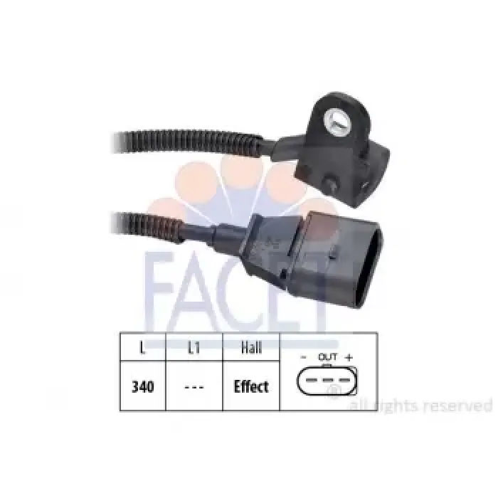 Eksantrik Mil Konum Sensoru Ford Galaxy 1,9TDCI 90PS 99>06 Audi A2 A3 / Seat Alhambra Altea Altea Xl Arosa Cordoba Ibiza Leon VW Golf 4 Bora Beetle Jetta | FACET 9.0423 | OEM 045957147B