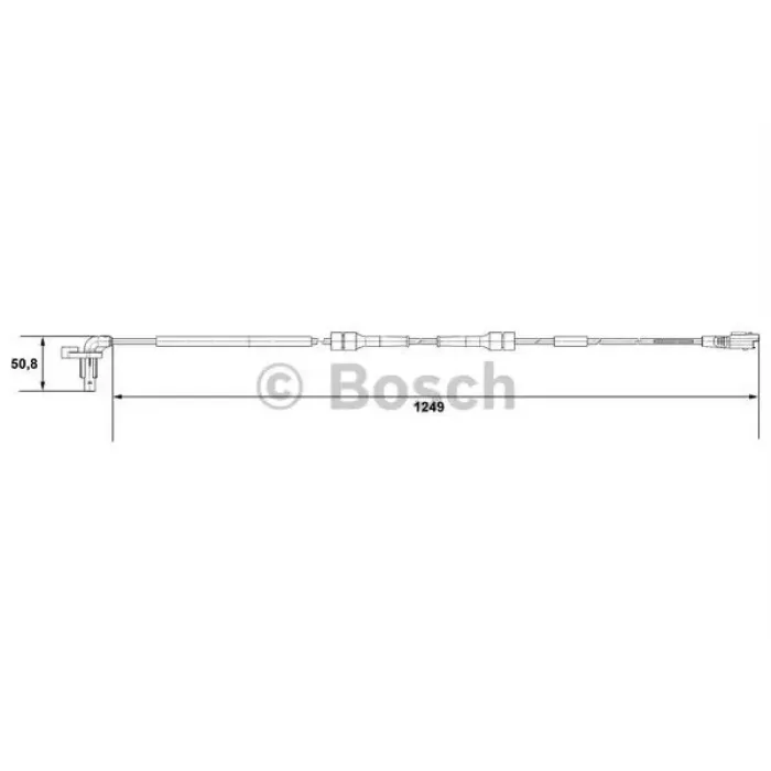 ABS Sensoru On Berlingo 1.9 HDI | BOSCH 0265007666 | OEM 4545C8