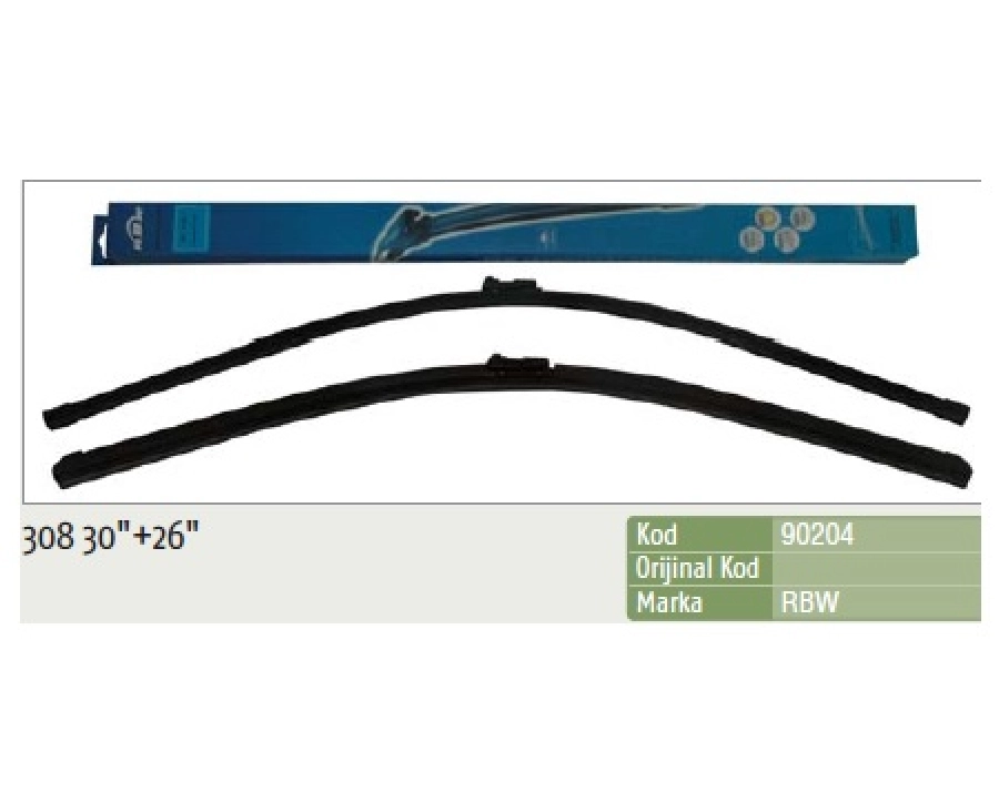 Silgi Paleti (2 Adet) 760 ve 650mm Muz - Peugeot: 308 200 (2009 ve sonrası ) 308 Hb (2007 ve sonrası ) 308 Sw (2008 ve sonrası ) Cıtroë | OEM 90204