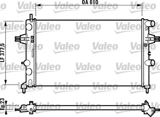 Motor Su Radyatoru Astra G M,T Z14XEP | VALEO 732551 | OEM 1300195 1300195 1300212 1300256 1300212 1300256