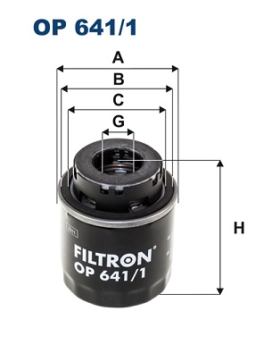 Yag Filtresi Golf V VI Jetta III Passat Tiguan Caddy III Eos Touran A3 Octavia Ibiza Scirocco 1,4 Ts | FILTRON OP 641/1 | OEM 03C115561B 03C115561B 03C115561J 03C115561J