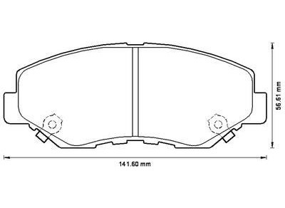 On Fren Balatasi Honda Civic 10 Fc Kasa 1.6 2016-> Crv 2002-2006 Accord CL7 CL8 2003-> | SKF VKBP 80803 A | OEM 45022-S9A-A01