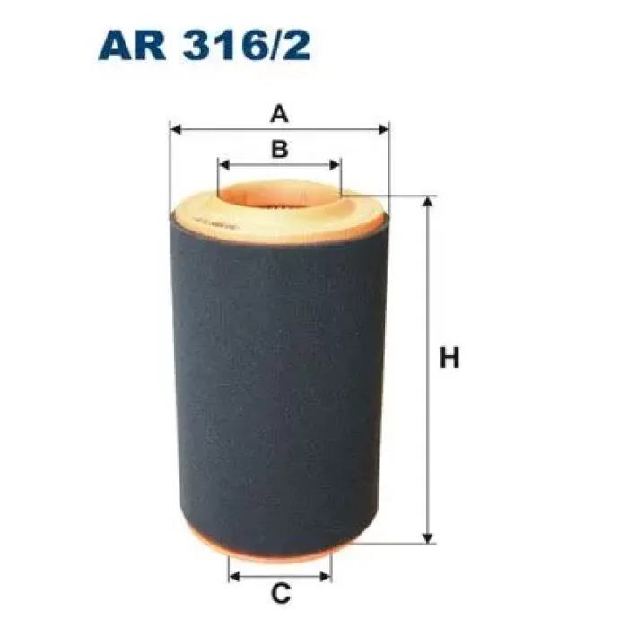Hava Filtresi Boxer Jumper Ducato 2,8 2,5TDI 03 / 94 03 / 02 Uzun Tip | FILTRON AR 316 | OEM 1310636080
