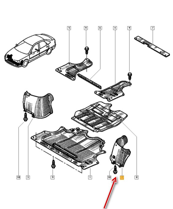 Camurluk Davlumbazi On Sol Laguna | HILEKS R153 | OEM 7700424153