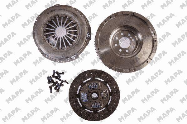 Debriyaj Seti + Volan Transit V347 Jumbo 6 Ileri 115-140PS 06> ( Rulmansiz ) | MAPA 000260 129 | OEM 7C11 7540 BB 4C11 6477 BA