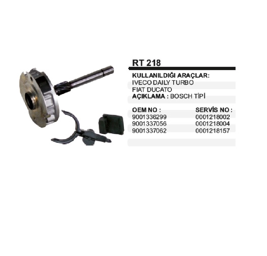 Redüktör Komple İveco Ducato Mercedes 190 2.5 D Td, 200D D Td, 250 D Td, 300D Td, 508D | OEM RT218