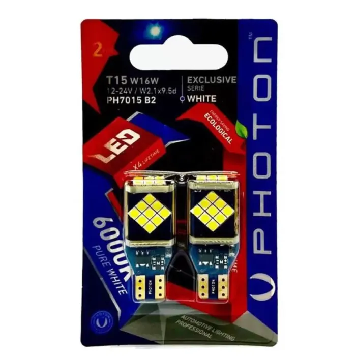 T15 W16W 12-24V 24 Led Exclusive Serie (2'Li Blister) | PHOTON PH7015 B2