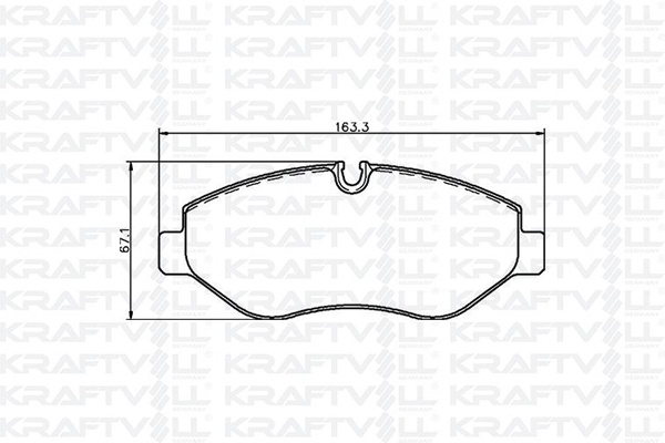 Fren Balatasi On Vito W639 07> Vito W447 14> Crafter 06> Sprinter 06> | KRAFTVOLL 07010041 | OEM 0044206720 0044208320