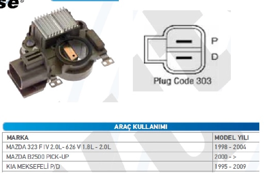 Konjektör Mitsubishi Tip 14.5V Mazda 626-323- 2200-2500 200 Pıck-Up (00), Kia Besta-Ceres Meksefelı ( | OEM TRS.YR.IM345