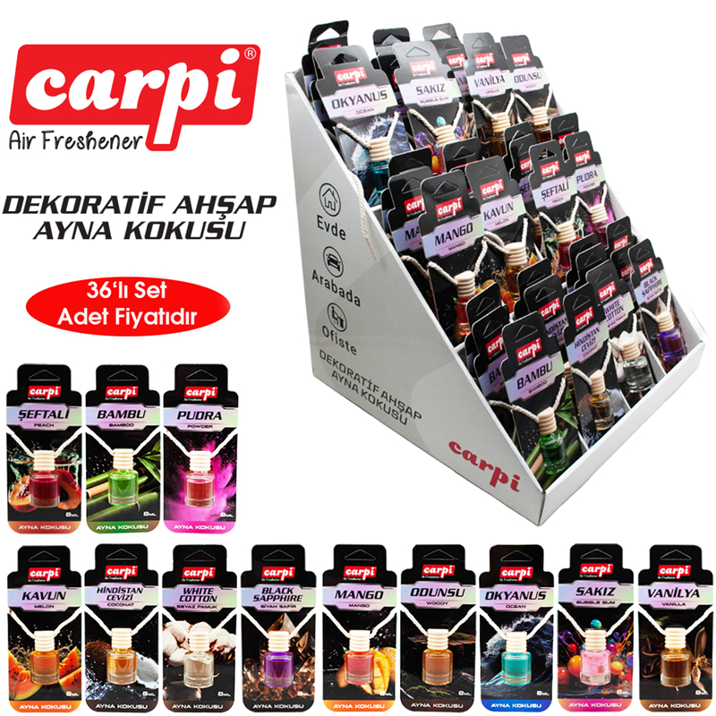 Carpi Koku Ahşap Ayna Dekoratif Stantlı
