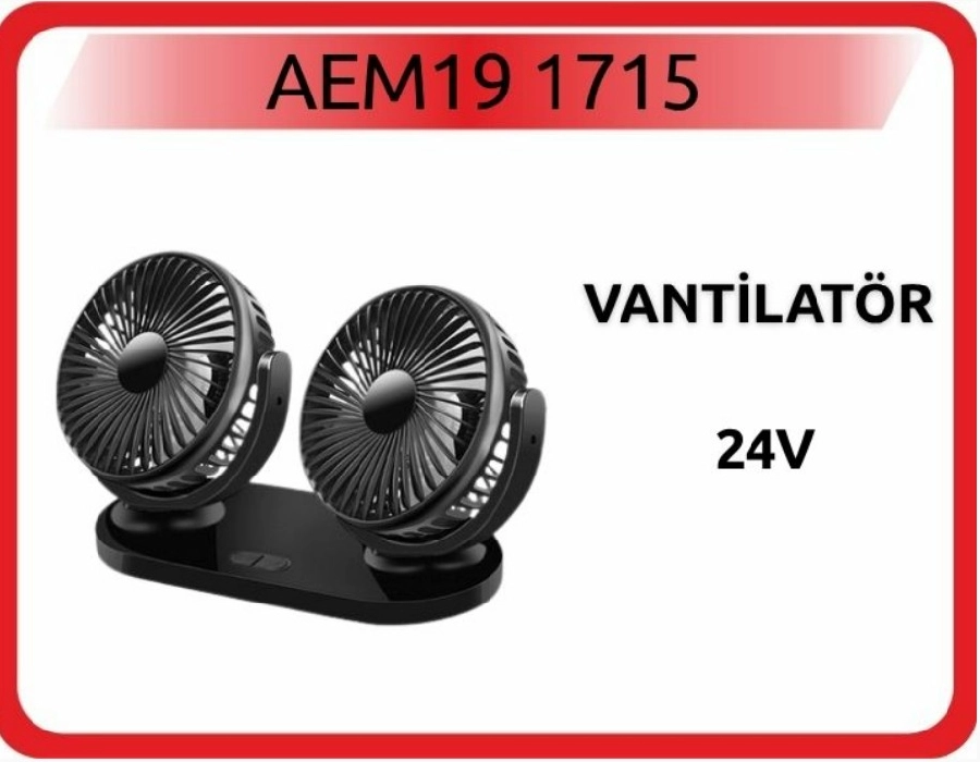 Vantilatör 24V Çift Başlı | OEM AEM191715